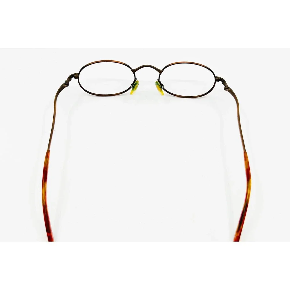 Kenneth Cole Eyeglasses Unisex Brown Temple Worship Oval Frames 135mm